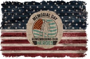 Honor the Fallen - rustic memorial day image on an American flag background https://www.publicdomainpictures.net/en/view-image.php?image=390861&picture=memorial-day-poster