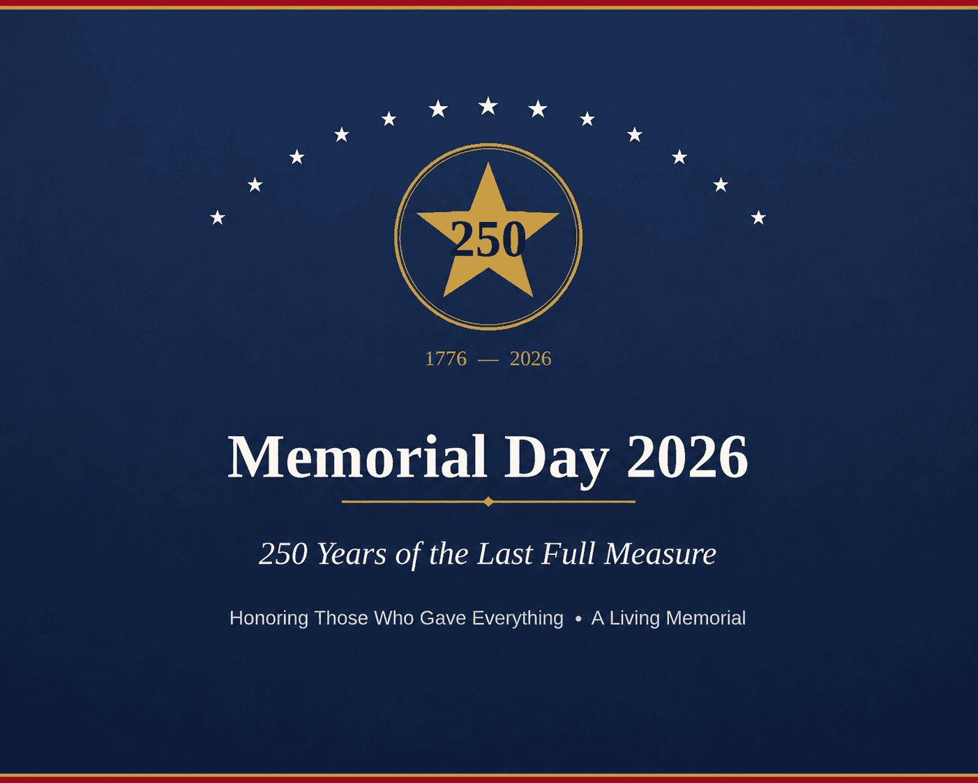 Memorial Day 2026: 250 Years of the Last Full Measure